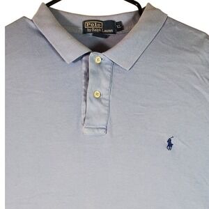 Polo Ralph Lauren Men's XL Light Blue Short Sleeve Classic Fit Polo Shirt